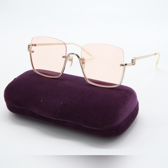 NEW GUCCI SUNGLASSES GG1279S 005 WOMEN PINK EYEWEAR main image 13